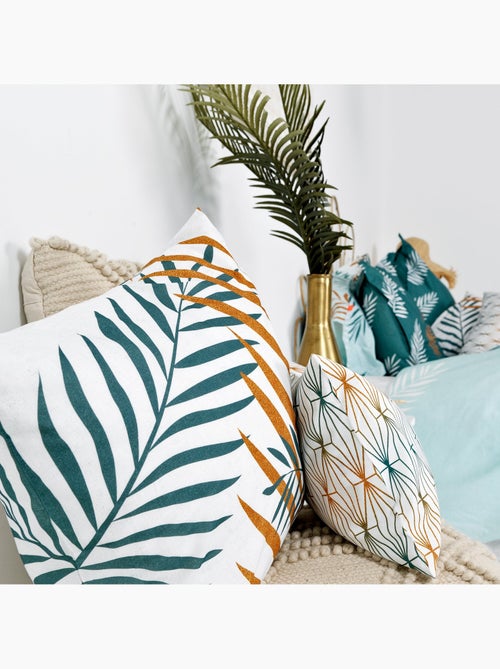 Capa de almofada Foliage mint "Happyfriday" - Kiabi
