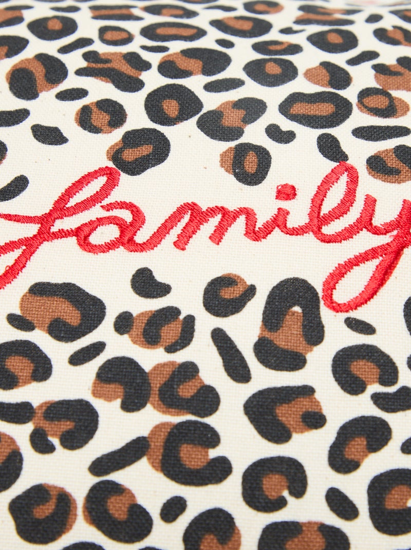 Capa de almofada leopardo Agathe Sorlet x Kiabi - 30 x 50 cm Branco - Kiabi