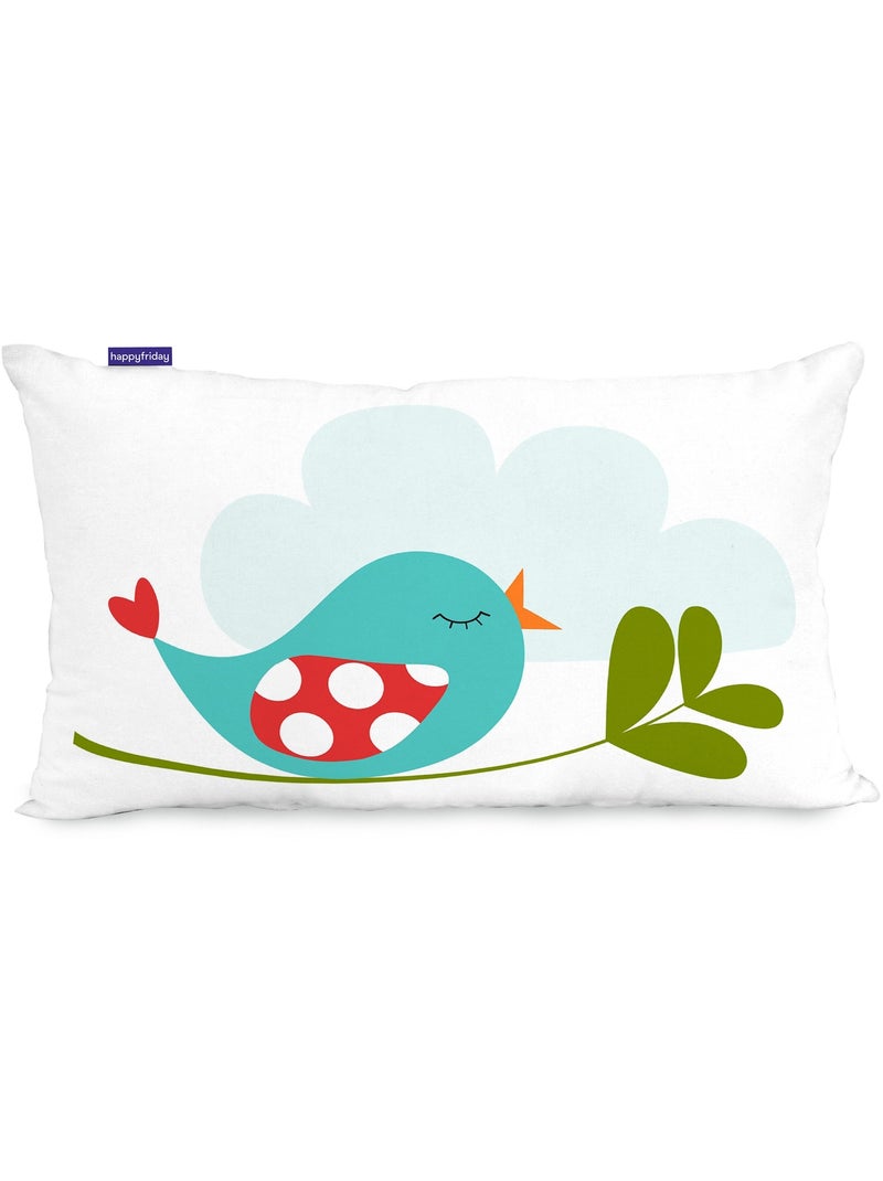 Capa de almofada Little birds "Happyfriday" Multicolorido - Kiabi