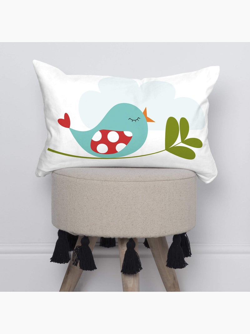 Capa de almofada Little birds "Happyfriday" Multicolorido - Kiabi