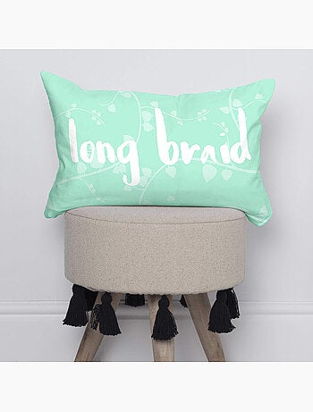 Capa de almofada Long braid "Happyfriday