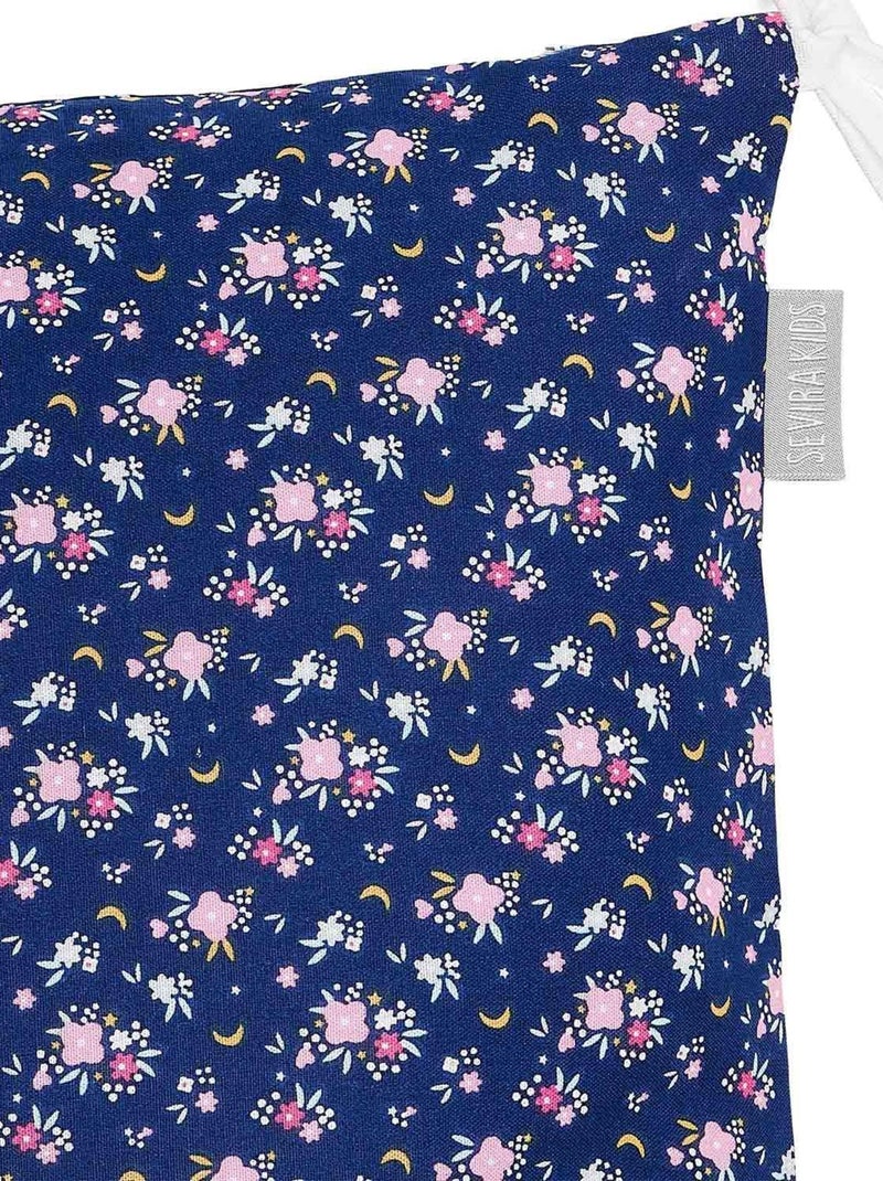 Capa de almofada modular em algodão para amarrar | sevira kids Azul-marinho - Kiabi