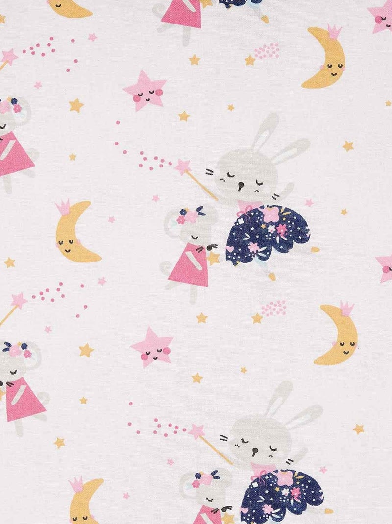Capa de almofada modular em algodão para amarrar | sevira kids Rosa - Kiabi