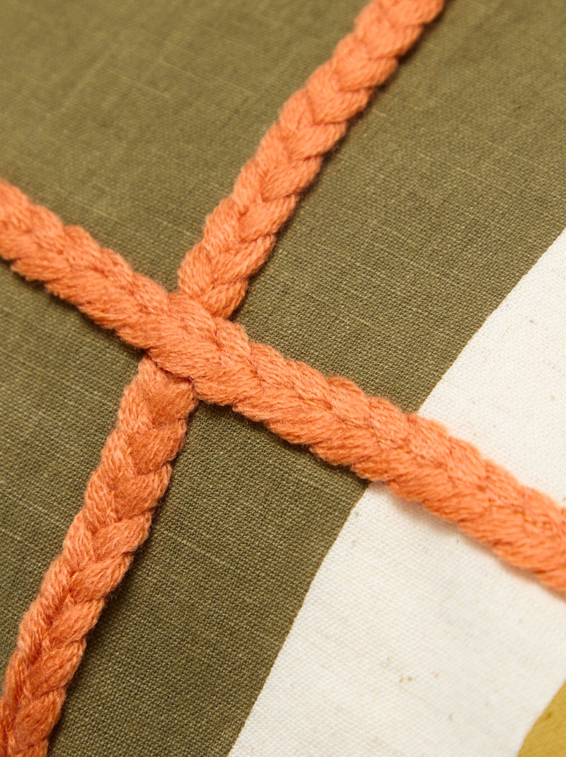 Capa de almofada 'padrão axadrezado' Bege - Kiabi