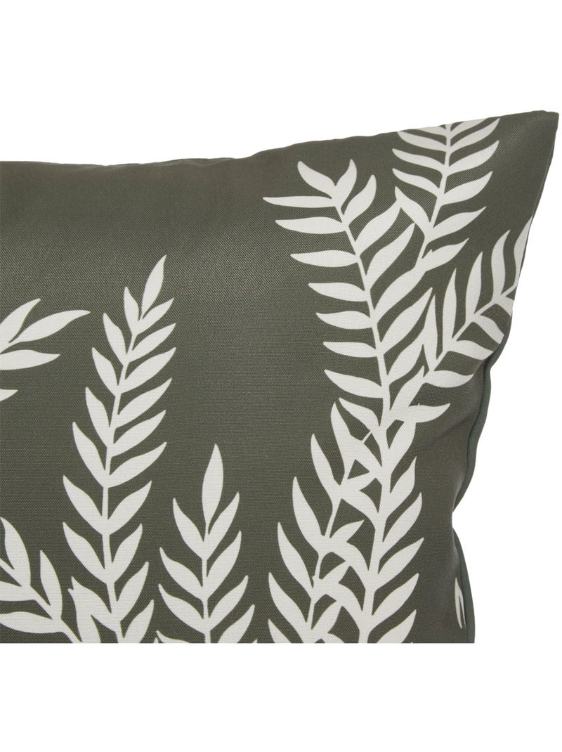 Capa de almofada para exterior com padrão vegetal Bege - Kiabi