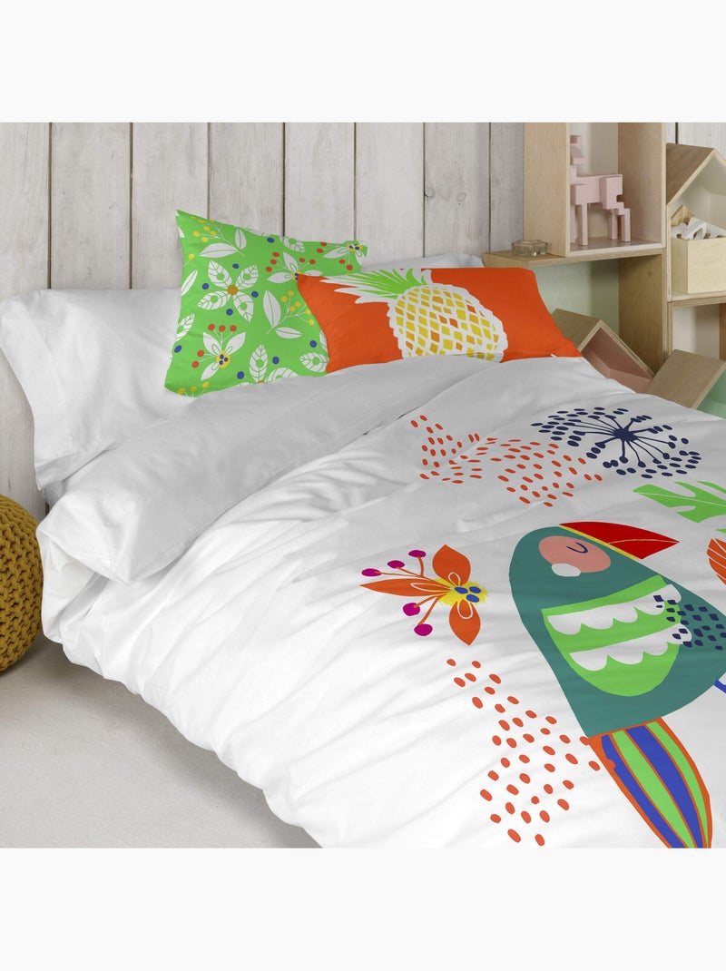 Capa de almofada Pretty parrots "Happyfriday" Multicolorido - Kiabi