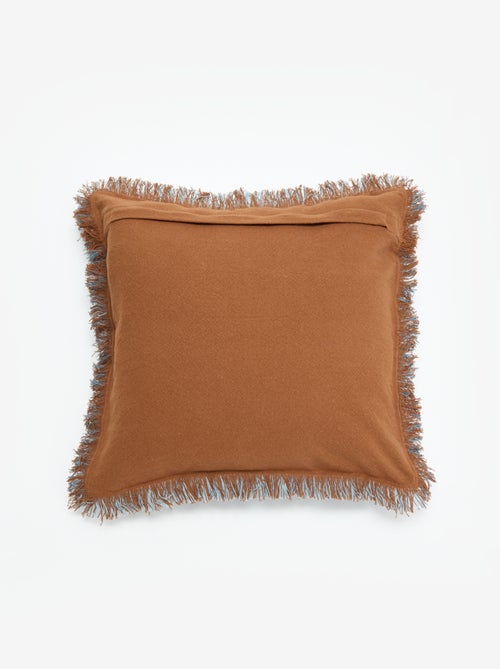 Capa de almofada quadrada com franjas 45 x 45 cm - Kiabi