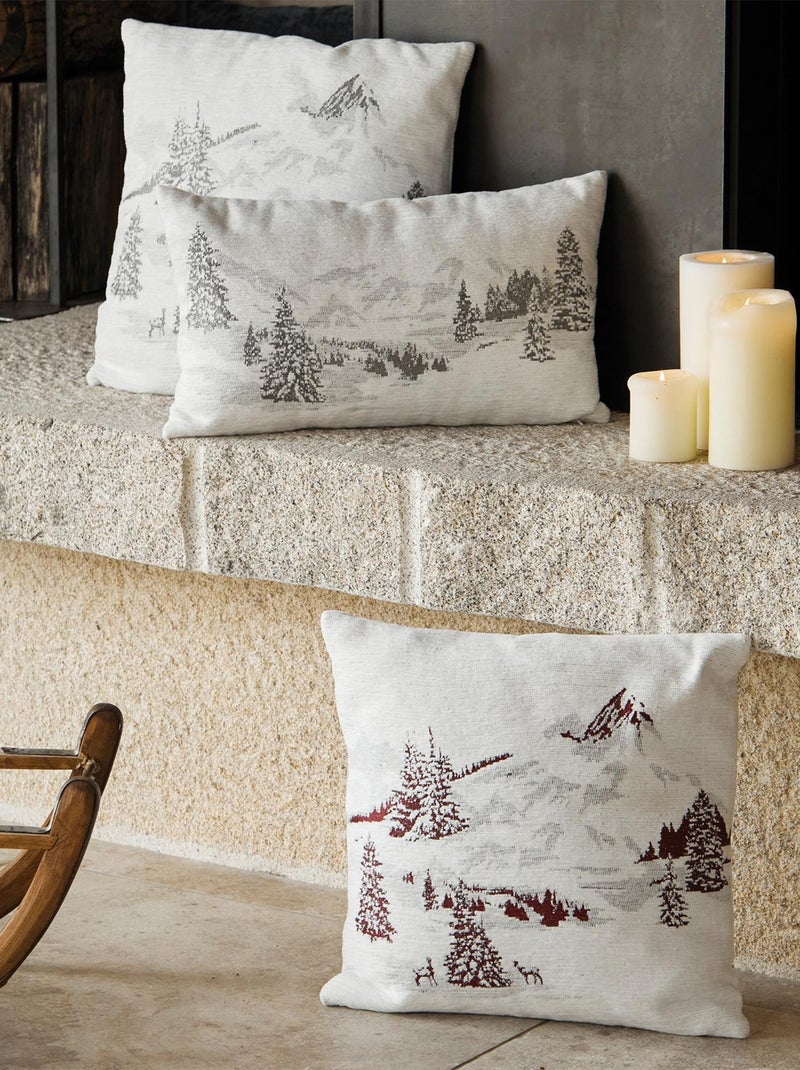 Capa de almofada snowy firs Cinza claro - Kiabi