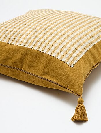 Capa de almofada vichy (45x45 cm) - Kiabi Home