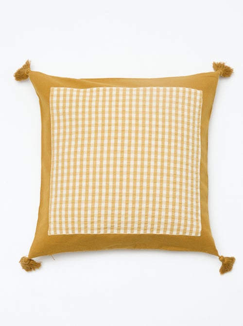 Capa de almofada vichy (45x45 cm) - Kiabi Home - Kiabi