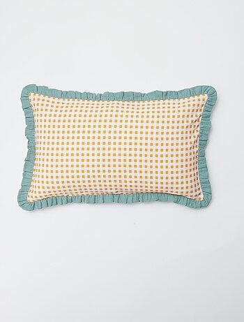 Capa de almofada vichy (50x30 cm) - Kiabi Home