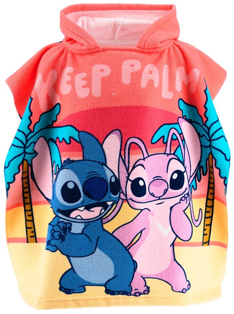 Capa de banho a capuz lilo & stitch rosa menina | licença oficial Rosa - Kiabi