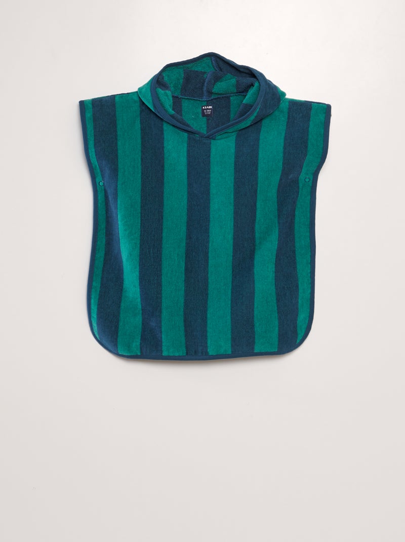 Capa de banho às riscas bicolor Verde - Kiabi