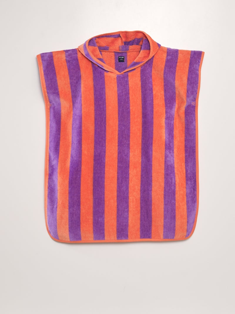 Capa de banho às riscas bicolor VIOLETA - Kiabi