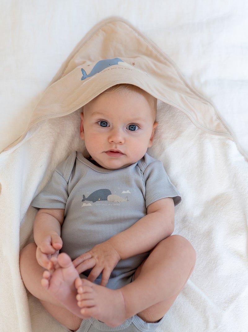 Capa de banho baleia BEGE - Kiabi