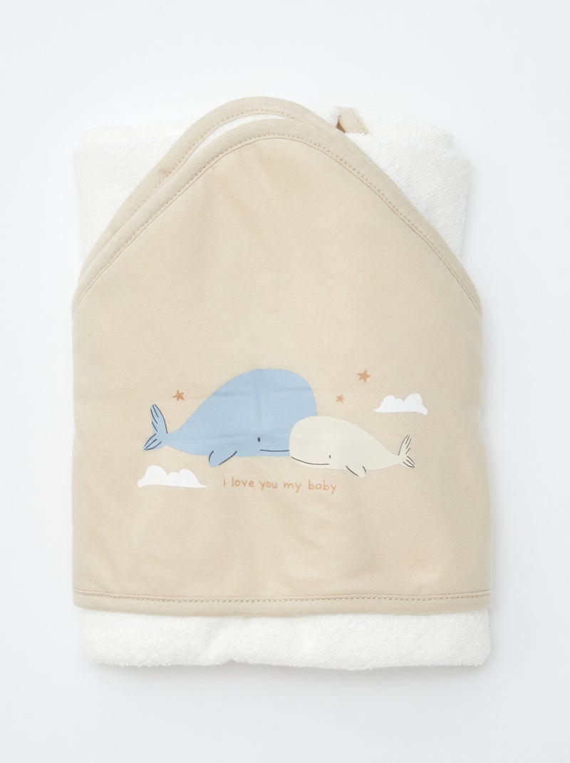 Capa de banho baleia BEGE - Kiabi