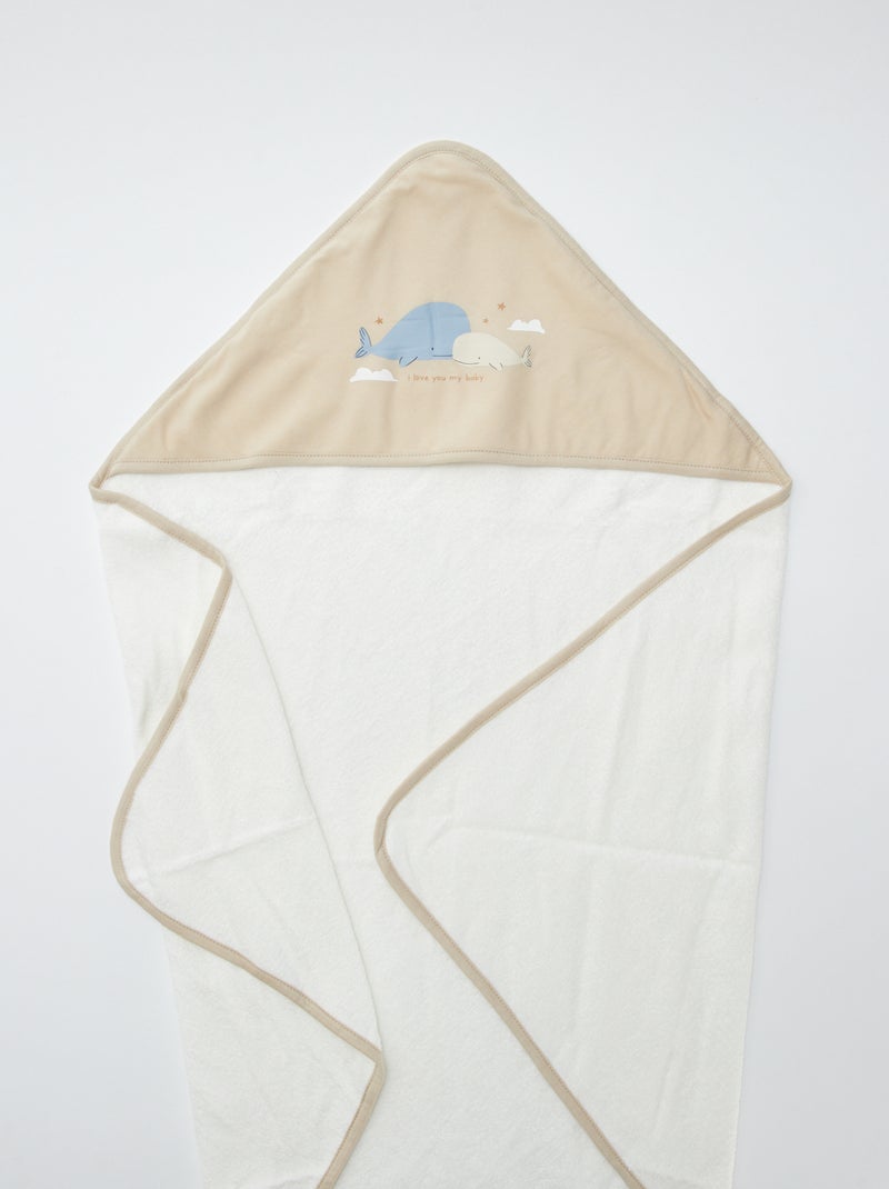 Capa de banho baleia BEGE - Kiabi