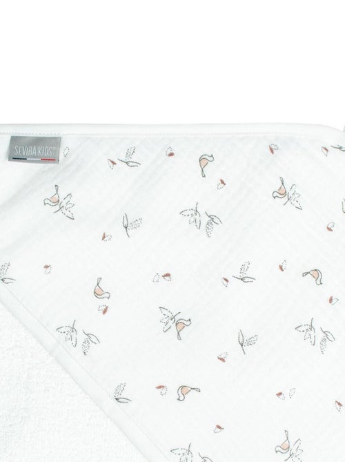 Capa de banho bebé em gaze de algodão e bambu | sevira kids - Kiabi Capa de banho bebé em gaze de algodão e bambu | sevira kids - Kiabi