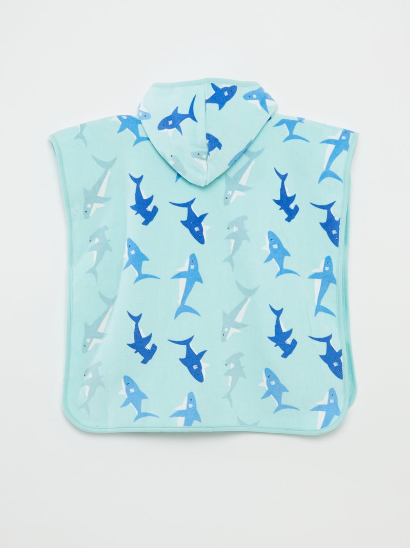 Capa de banho com capuz AZUL - Kiabi