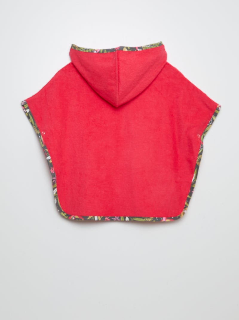 Capa de banho com capuz e estampado 'Petit Béguin' ROSA - Kiabi