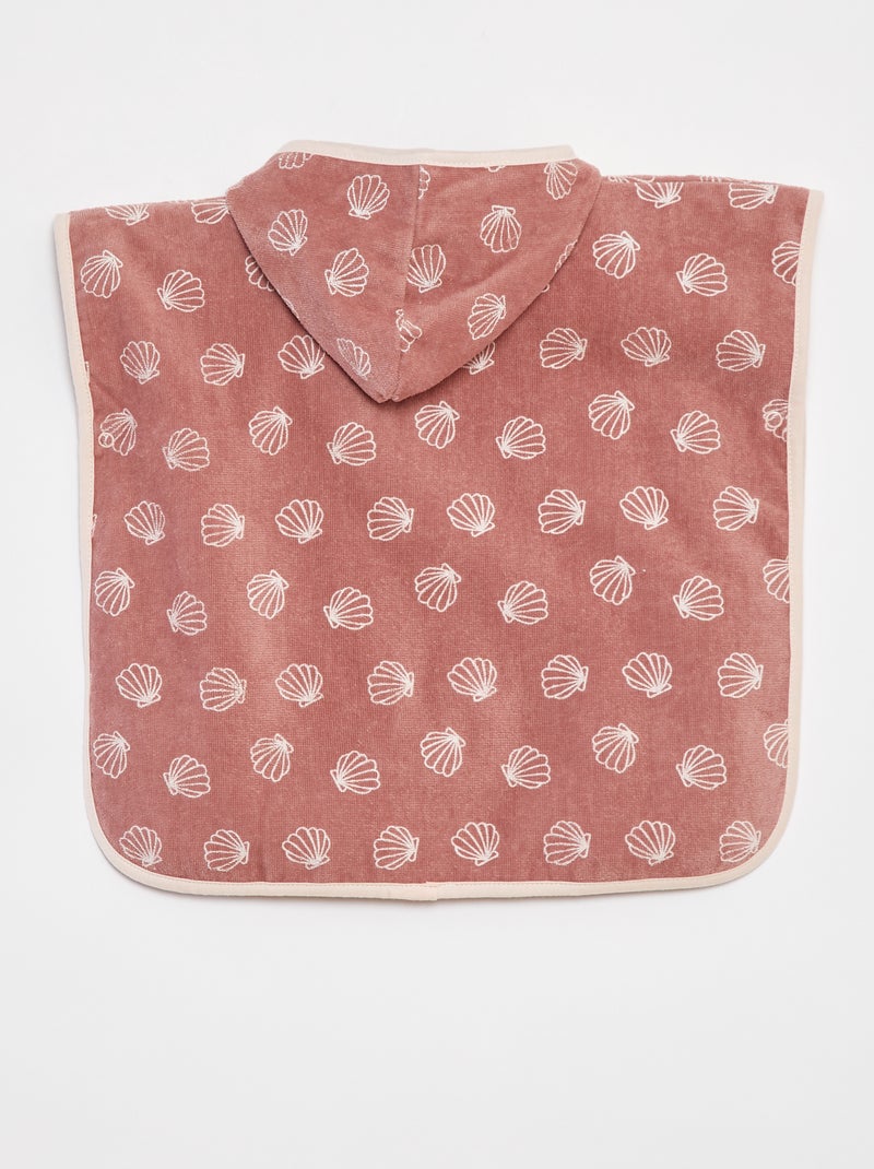 Capa de banho com capuz ROSA - Kiabi