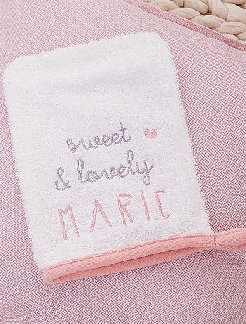 Capa de banho e luvas a combinar 'Maria' - Kiabi