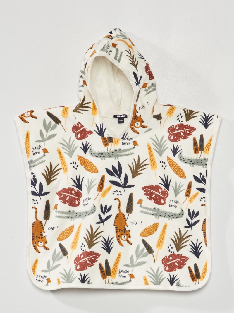 Capa de banho em felpa BRANCO - Kiabi