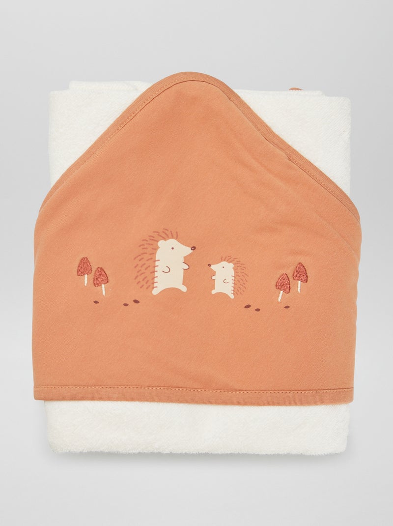 Capa de banho em felpa CASTANHO - Kiabi