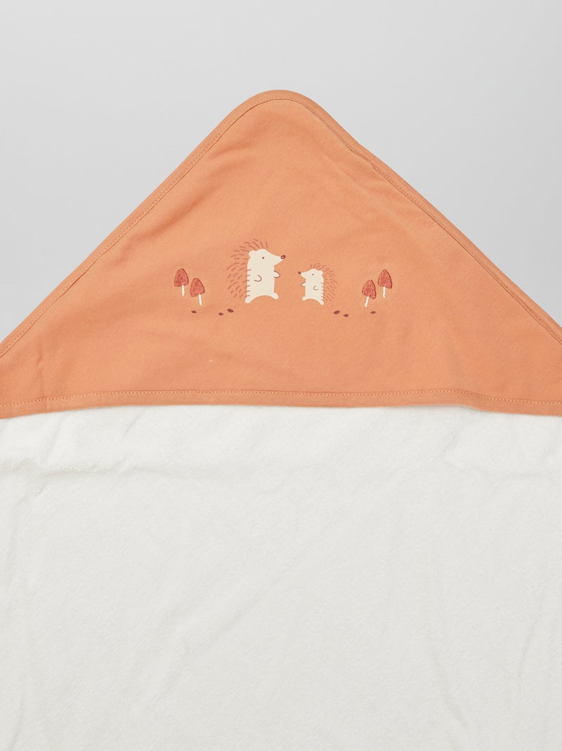 Capa de banho em felpa CASTANHO - Kiabi