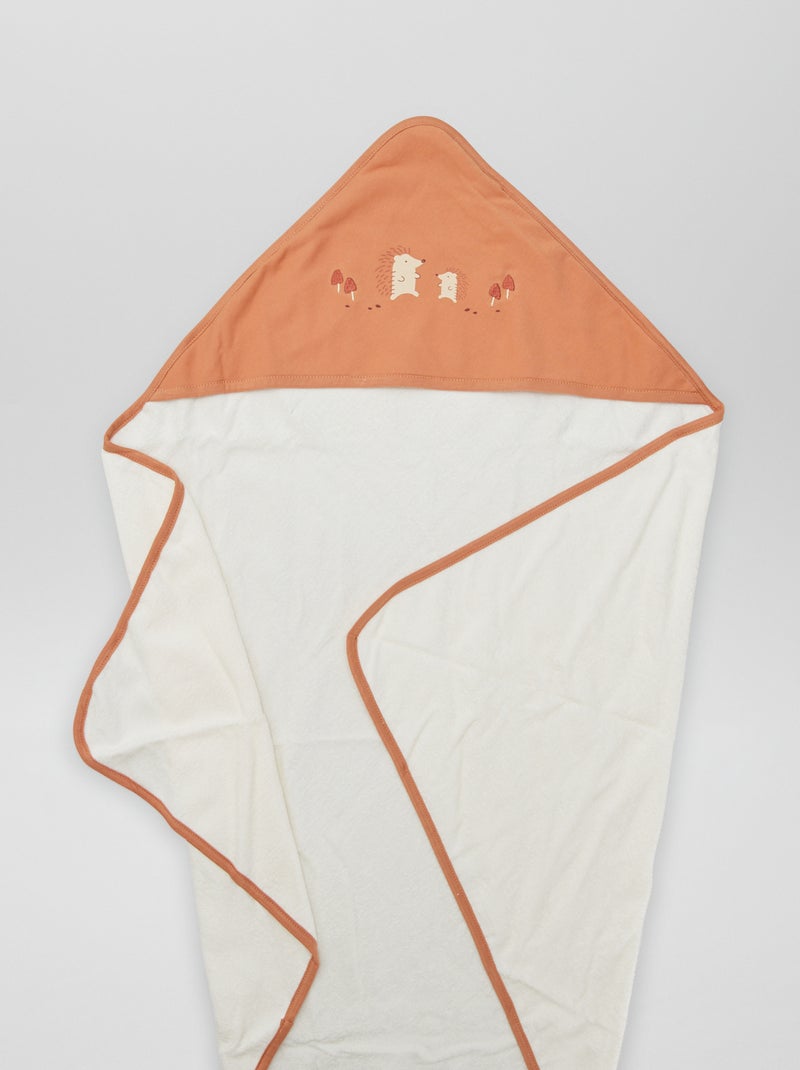 Capa de banho em felpa CASTANHO - Kiabi