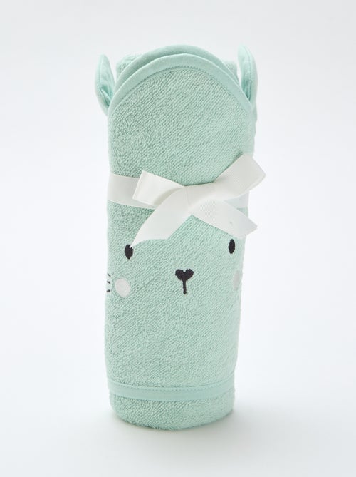 Capa de banho em felpa com orelhas de animais - Kiabi