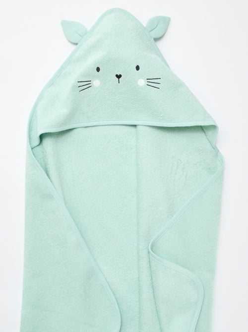 Capa de banho em felpa com orelhas de animais - Kiabi