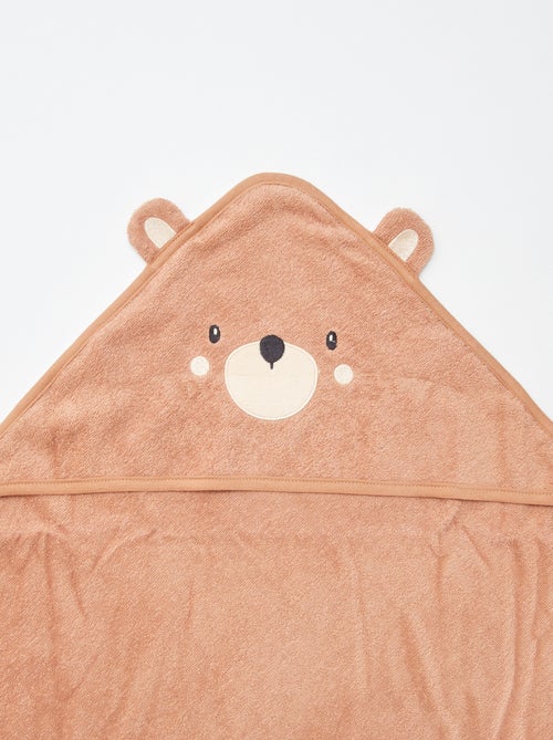 Capa de banho em felpa com orelhas de animais - Kiabi