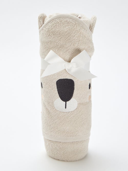 Capa de banho em felpa com orelhas de animais - Kiabi