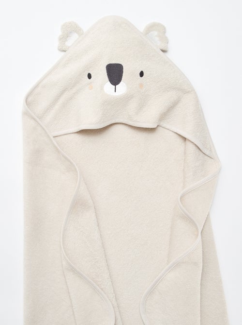 Capa de banho em felpa com orelhas de animais - Kiabi