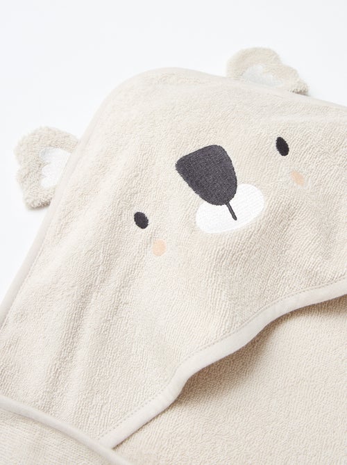Capa de banho em felpa com orelhas de animais - Kiabi