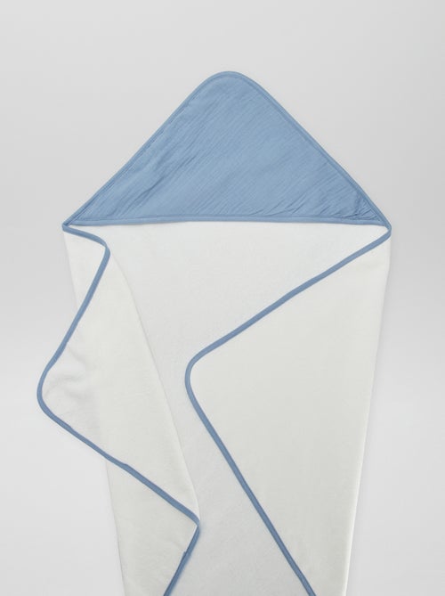 Capa de banho em felpa em gaze de algodão - Kiabi