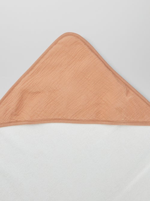 Capa de banho em felpa em gaze de algodão - Kiabi