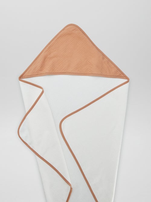 Capa de banho em felpa em gaze de algodão - Kiabi