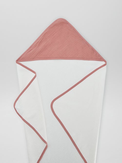 Capa de banho em felpa em gaze de algodão - Kiabi