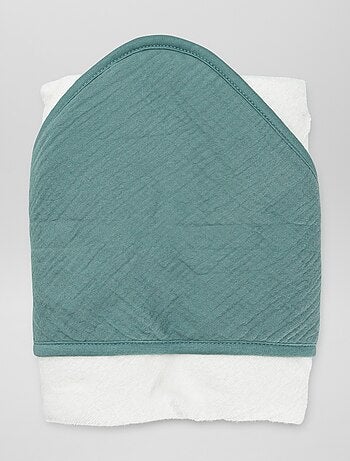 Capa de banho em felpa em gaze de algodão