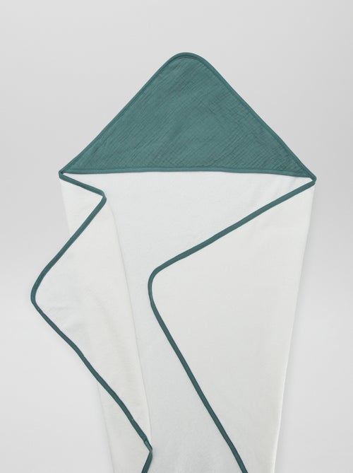 Capa de banho em felpa em gaze de algodão - Kiabi