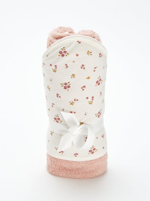 Capa de banho em felpa estampada - 75 x 75 cm - Kiabi