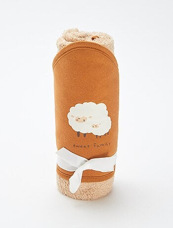 Capa de banho em felpa estampada - 75 x 75 cm
