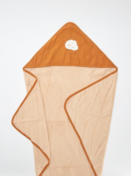 Capa de banho em felpa estampada - 75 x 75 cm - Kiabi