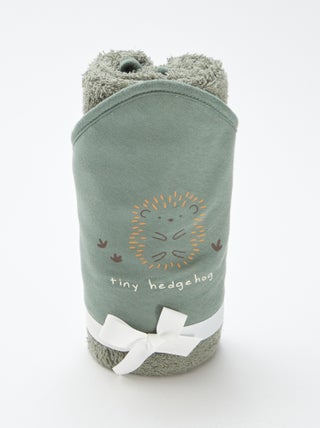 Capa de banho em felpa estampada - 75 x 75 cm