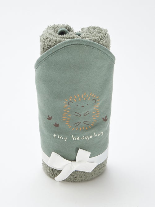 Capa de banho em felpa estampada - 75 x 75 cm - Kiabi