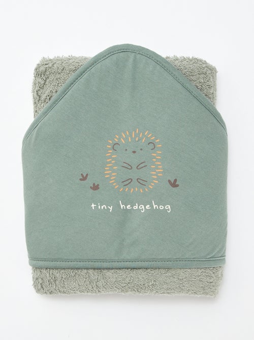 Capa de banho em felpa estampada - 75 x 75 cm - Kiabi