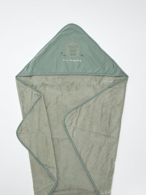 Capa de banho em felpa estampada - 75 x 75 cm - Kiabi