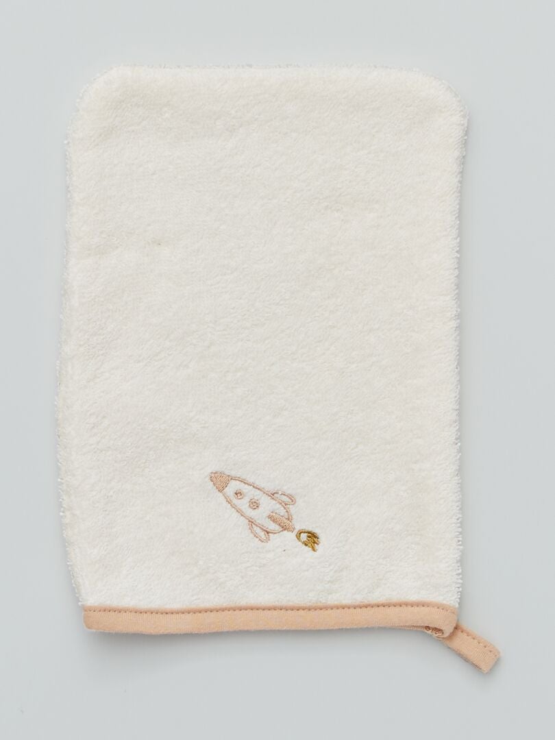 Capa de banho + luva de banho BEGE - Kiabi
